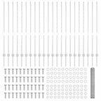 Recinzione in Rete Saldato Acciaio Zincato 50 x 1,2 m