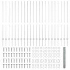 Recinzione in Rete Saldato Acciaio Zincato 50 x 1,4 m