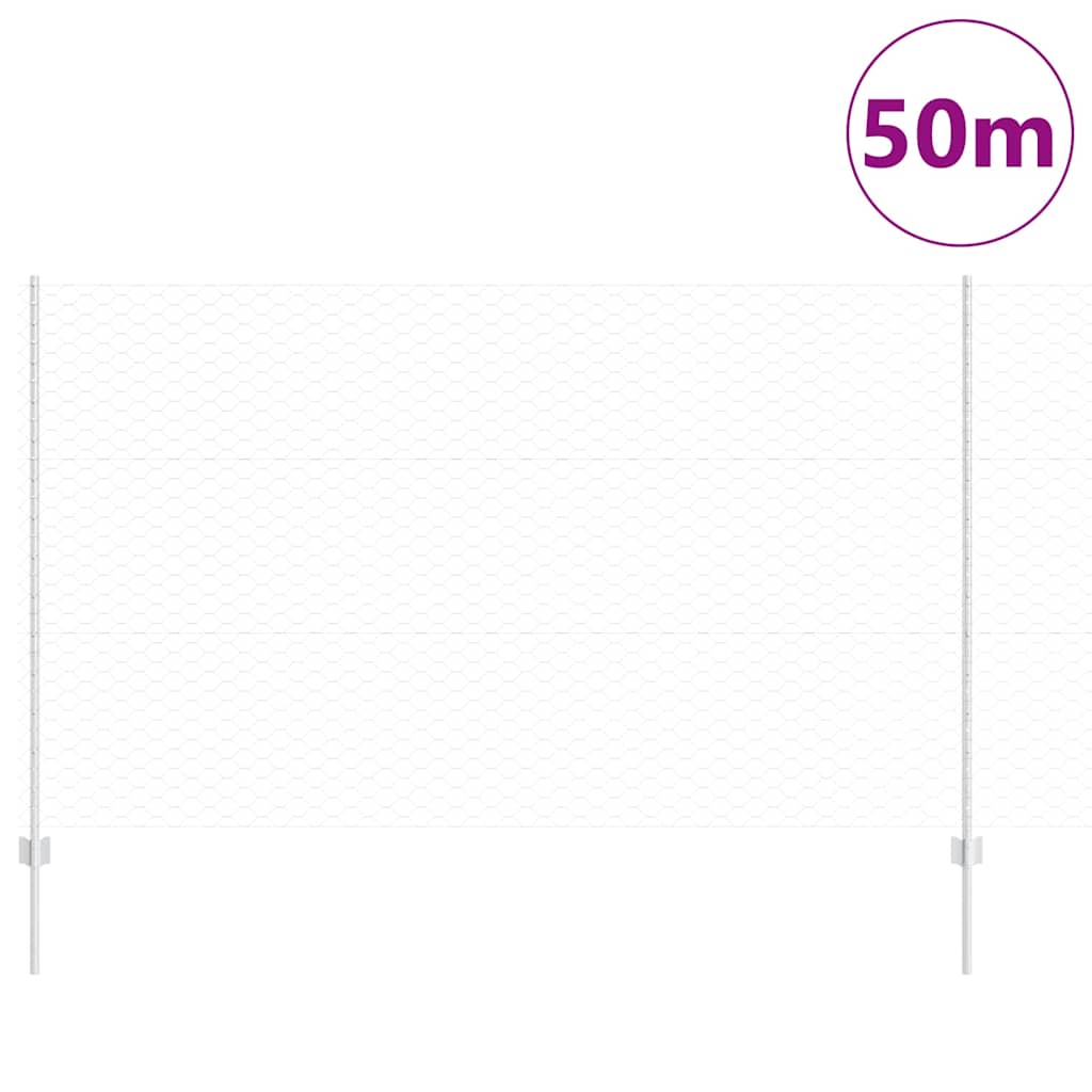 Recinzione in Rete Saldato Acciaio Zincato 50 x 1,4 m