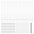 Recinzione in Rete Saldata Acciaio Zincato 50 x 1,6 m
