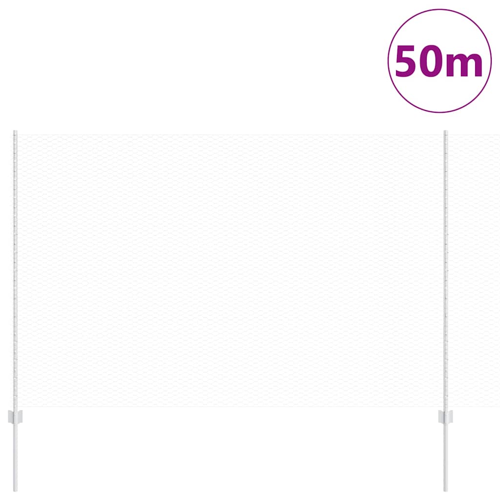 Recinzione in Rete Saldata Zincata 50 x 1,6 m