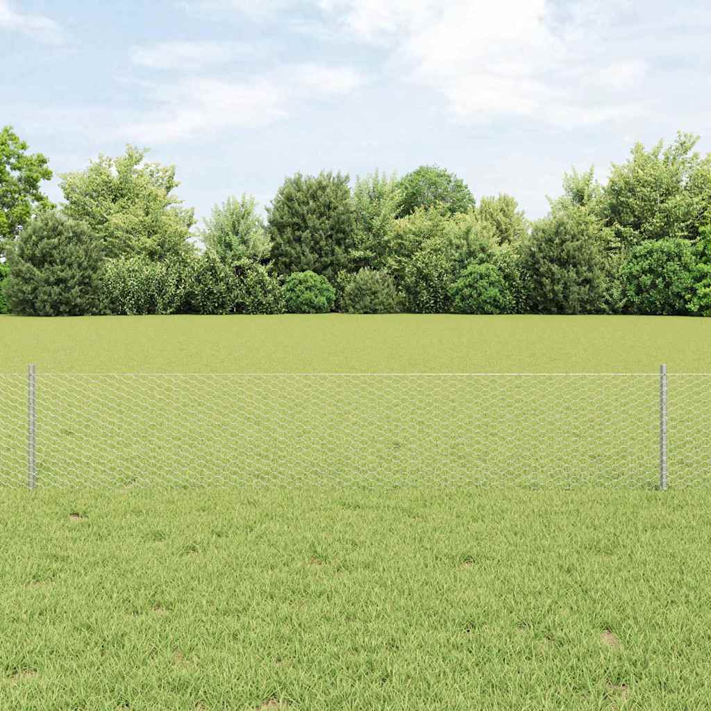 Recinzione in Rete Saldata Zincata 100 x 0,4 m
