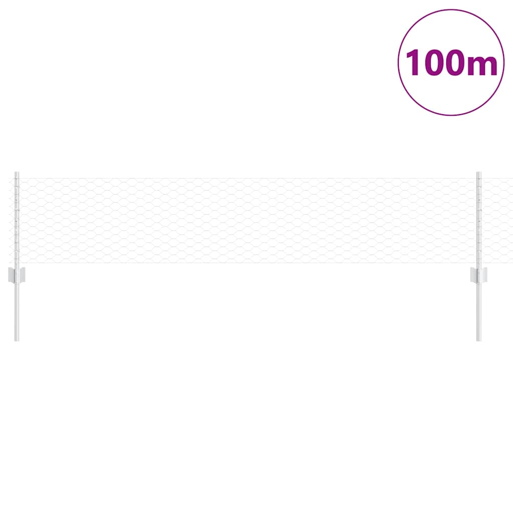 Recinzione in Rete Saldata Acciaio Zincato 100 x 0,4 m