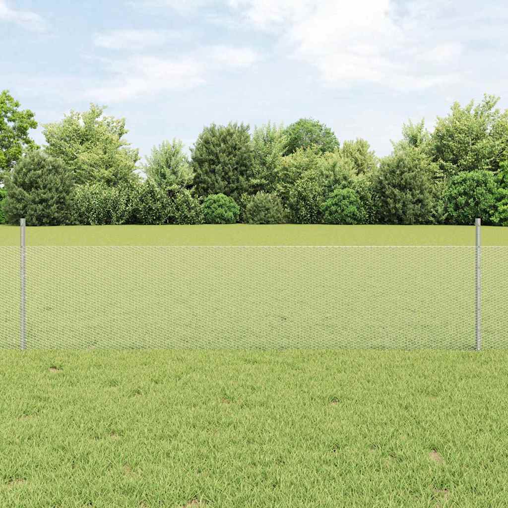 Recinzione in Rete Saldato Acciaio Zincato 100 x 0,5 m