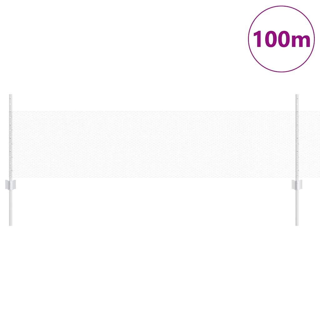 Recinzione in Rete Saldato Acciaio Zincato 100 x 0,5 m