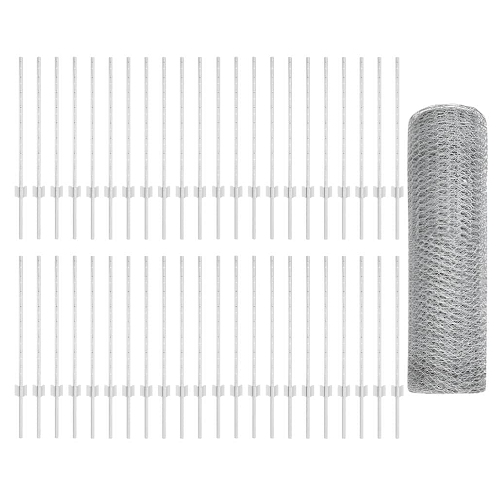 Recinzione in Rete Saldato Acciaio Zincato 100 x 0,8 m