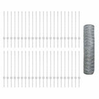 Recinzione in Rete Saldato Acciaio Zincato 100 x 0,8 m
