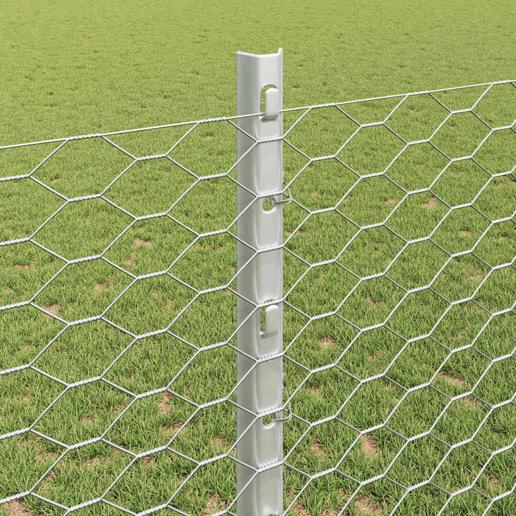 Recinzione in Rete Saldato Acciaio Zincato 100 x 1,2 m