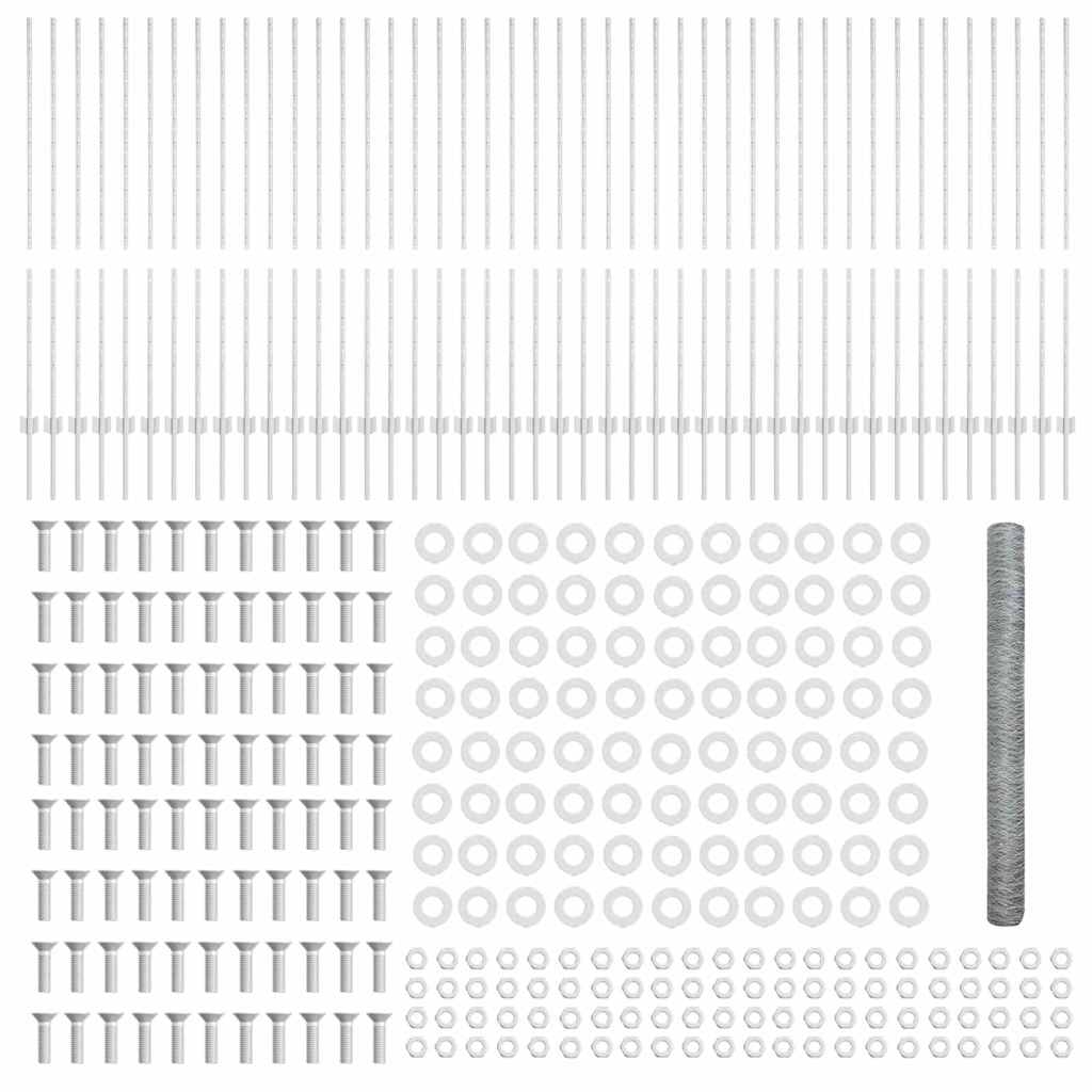 Recinzione in Rete Saldato Acciaio Zincato 100 x 1,4 m