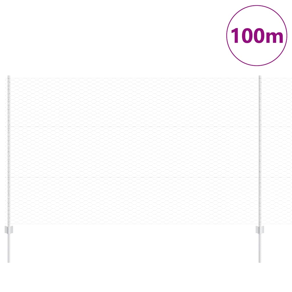 Recinzione in Rete Saldato Acciaio Zincato 100 x 1,4 m