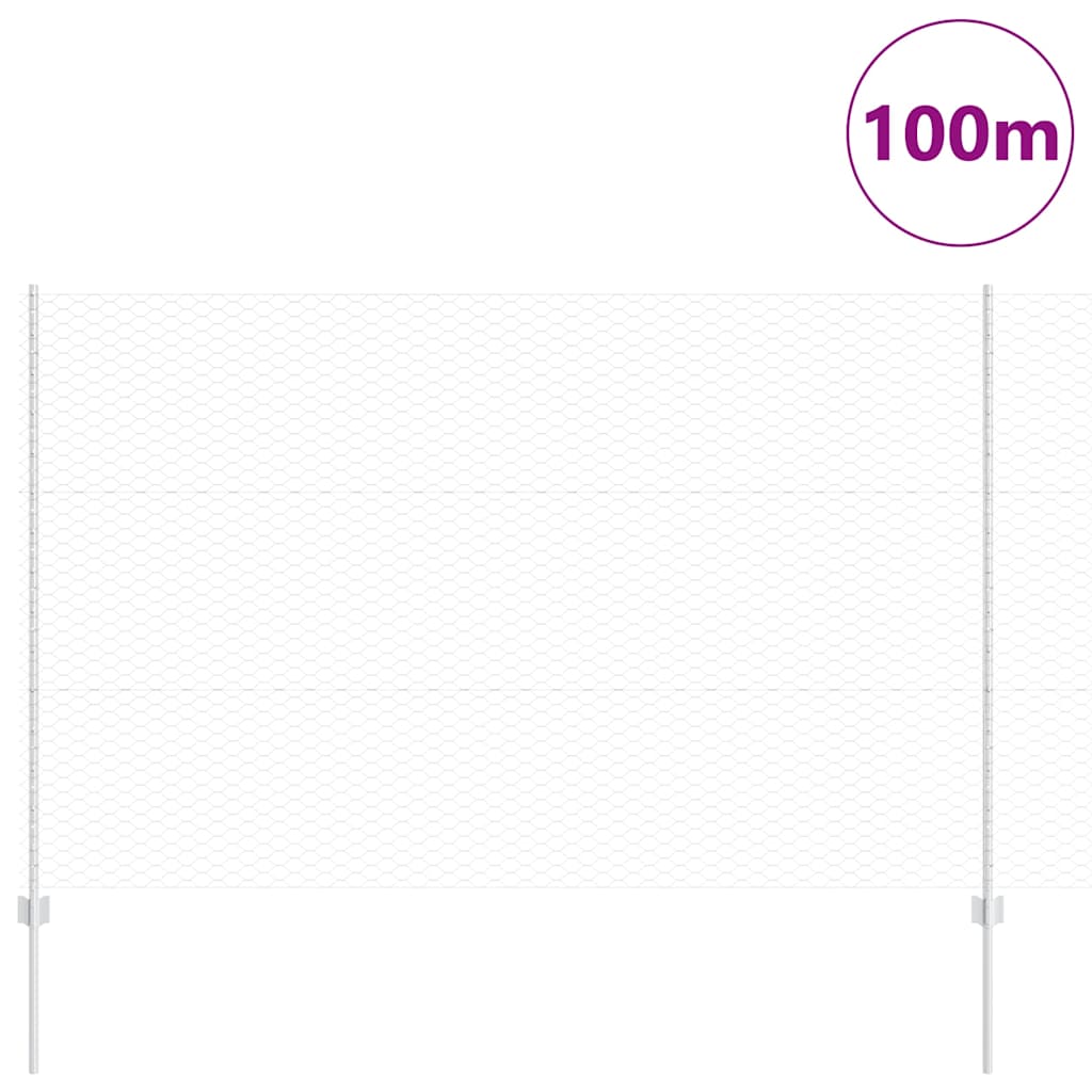 Recinzione in Rete Saldata Acciaio Zincato 100 x 1,5 m