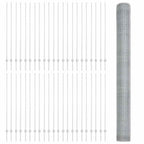 Recinzione in Rete Saldata Acciaio Zincato 100 x 1,6 m