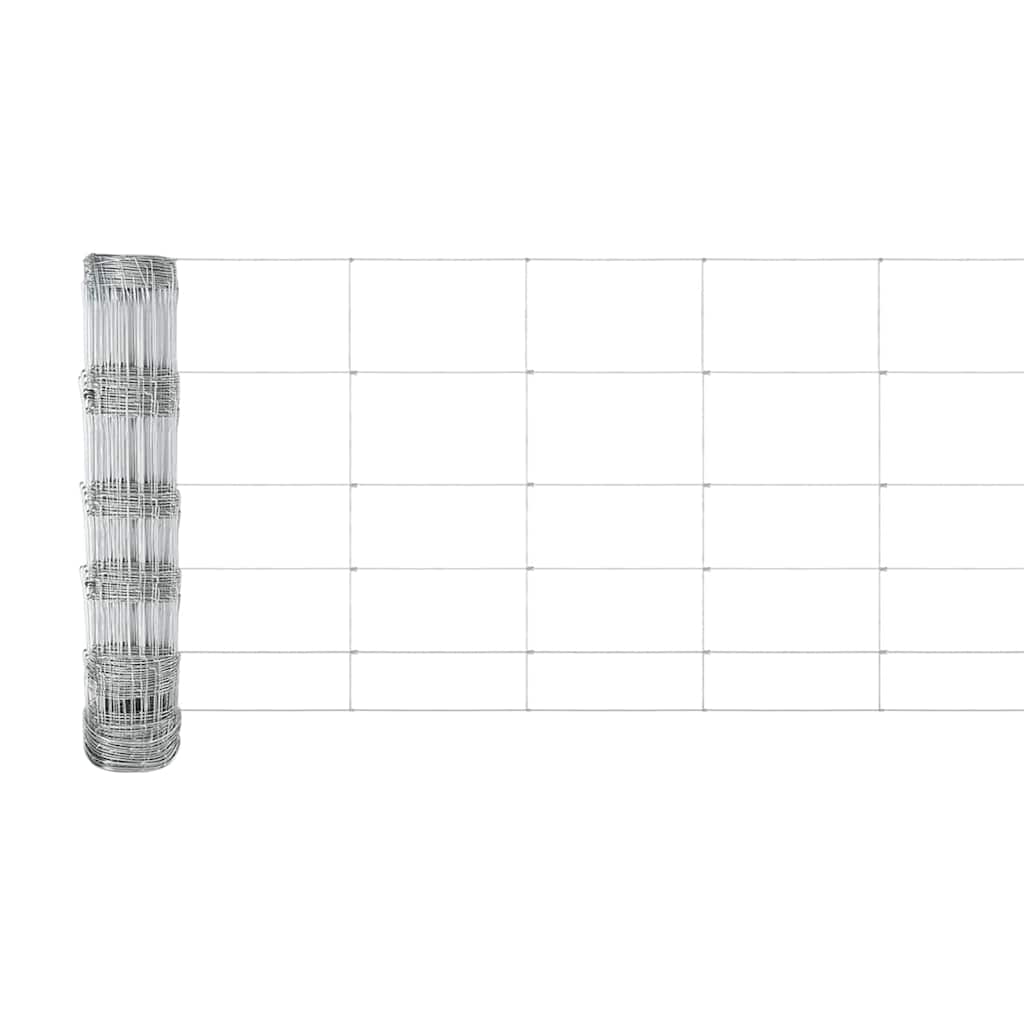 Recinto per animali selvatici con pali 25 x 0,8 m