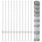 Recinto per animali selvatici con pali 25 x 1 m