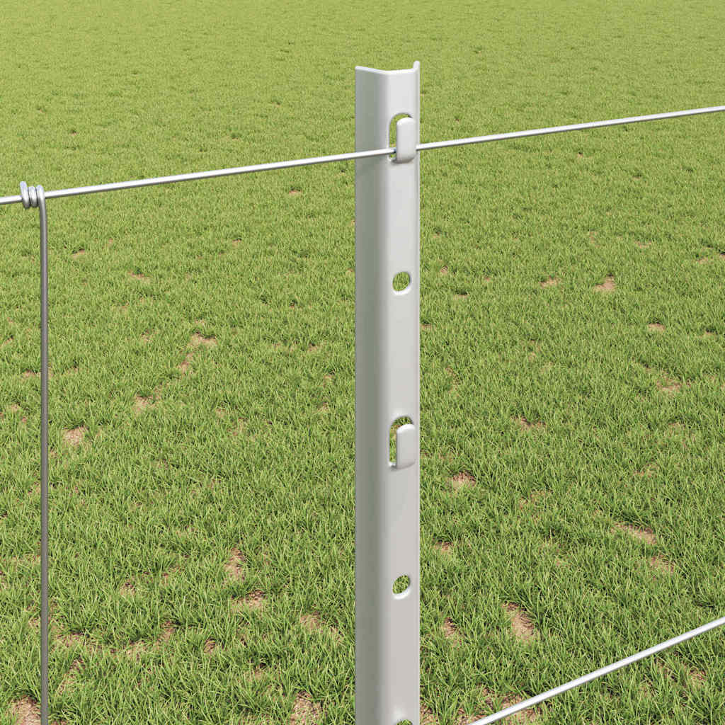 Recinto per animali selvatici con pali 25 x 1,2 m