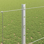 Recinto per animali selvatici con pali 25 x 1,2 m