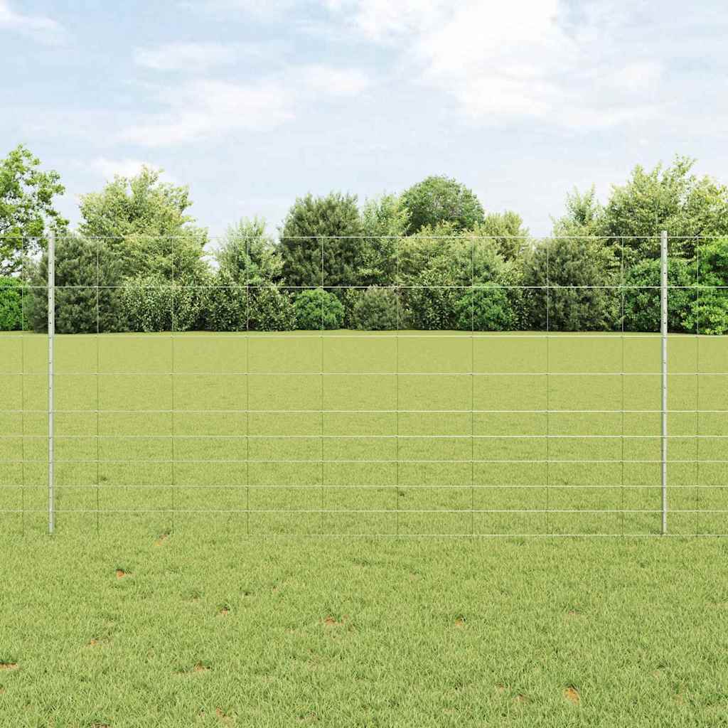 Recinto per animali selvatici con pali 25 x 1,2 m
