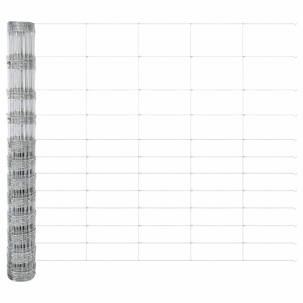 Recinto per animali selvatici con pali 25 x 1,4 m