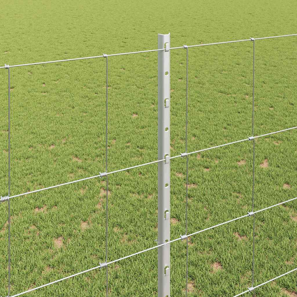 Recinto per animali selvatici con pali 25 x 1,5 m