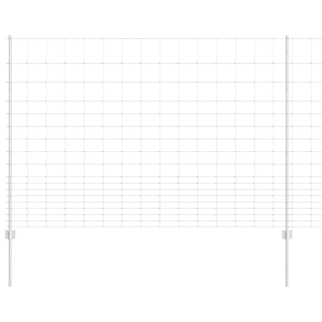 Recinto per animali selvatici con pali 25 x 1,5 m