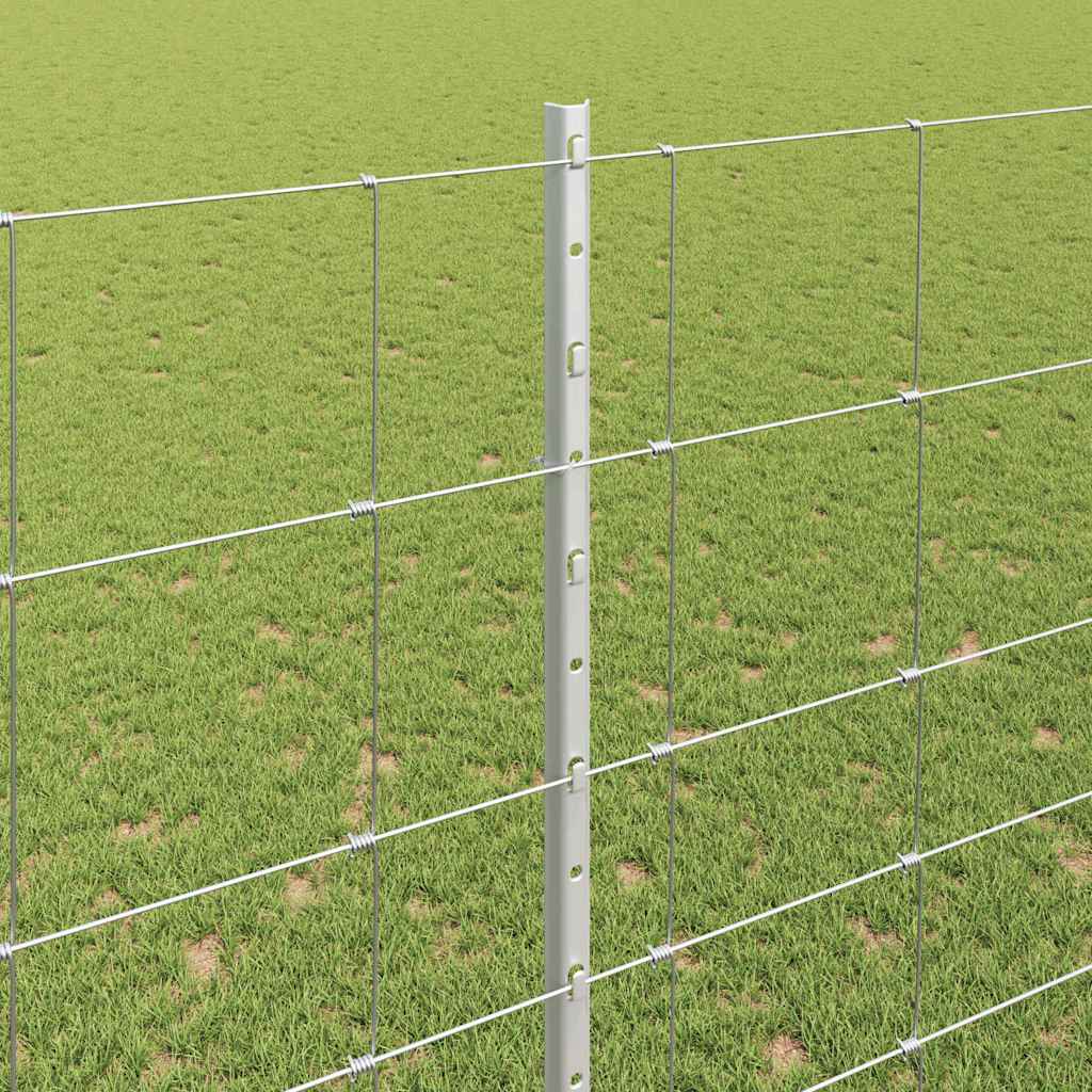 Recinto per animali selvatici con pali 25 x 1,6 m