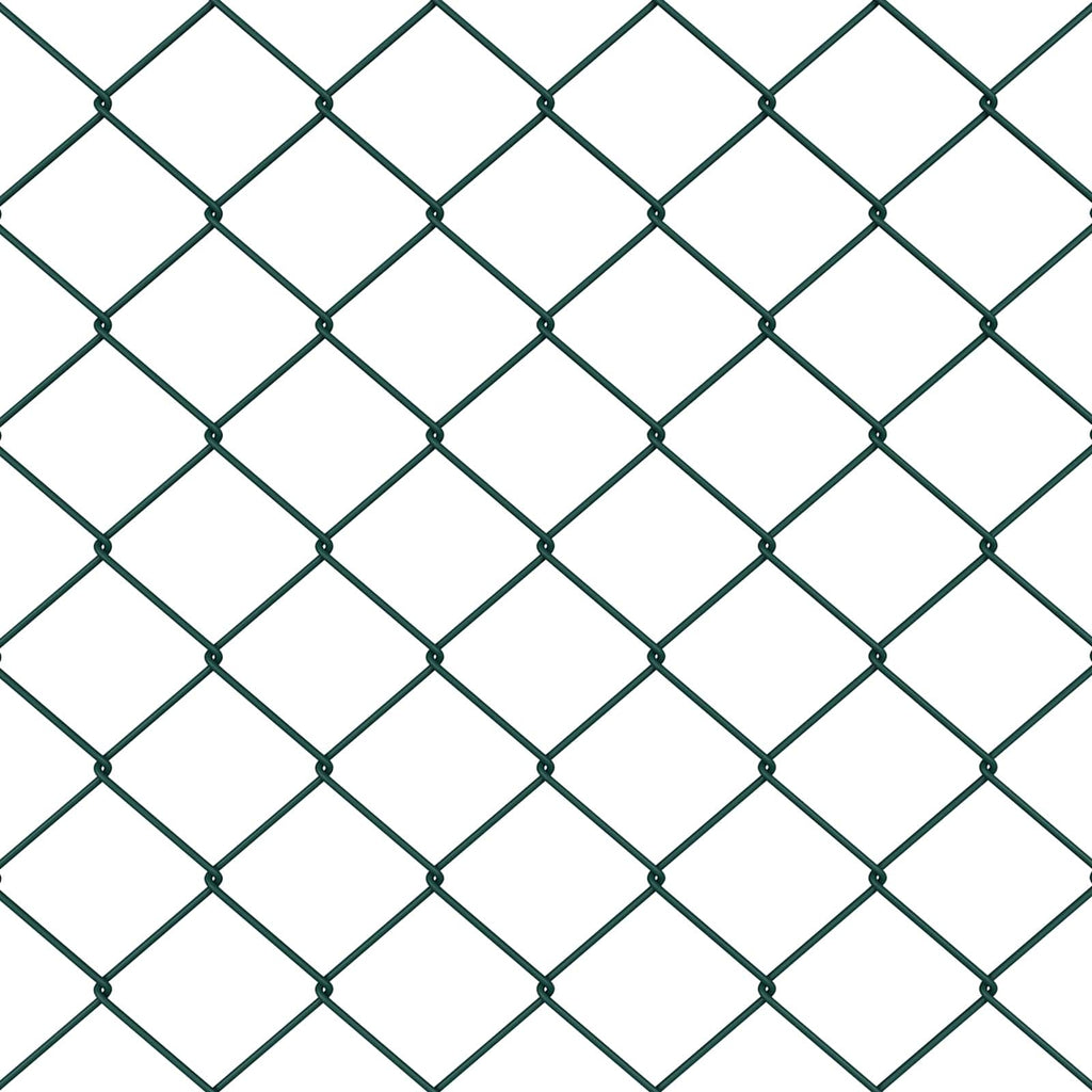 Recinzione a rete metallica verde 250x80 cm acciaio