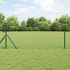 Recinzione a rete metallica verde 250x80 cm acciaio