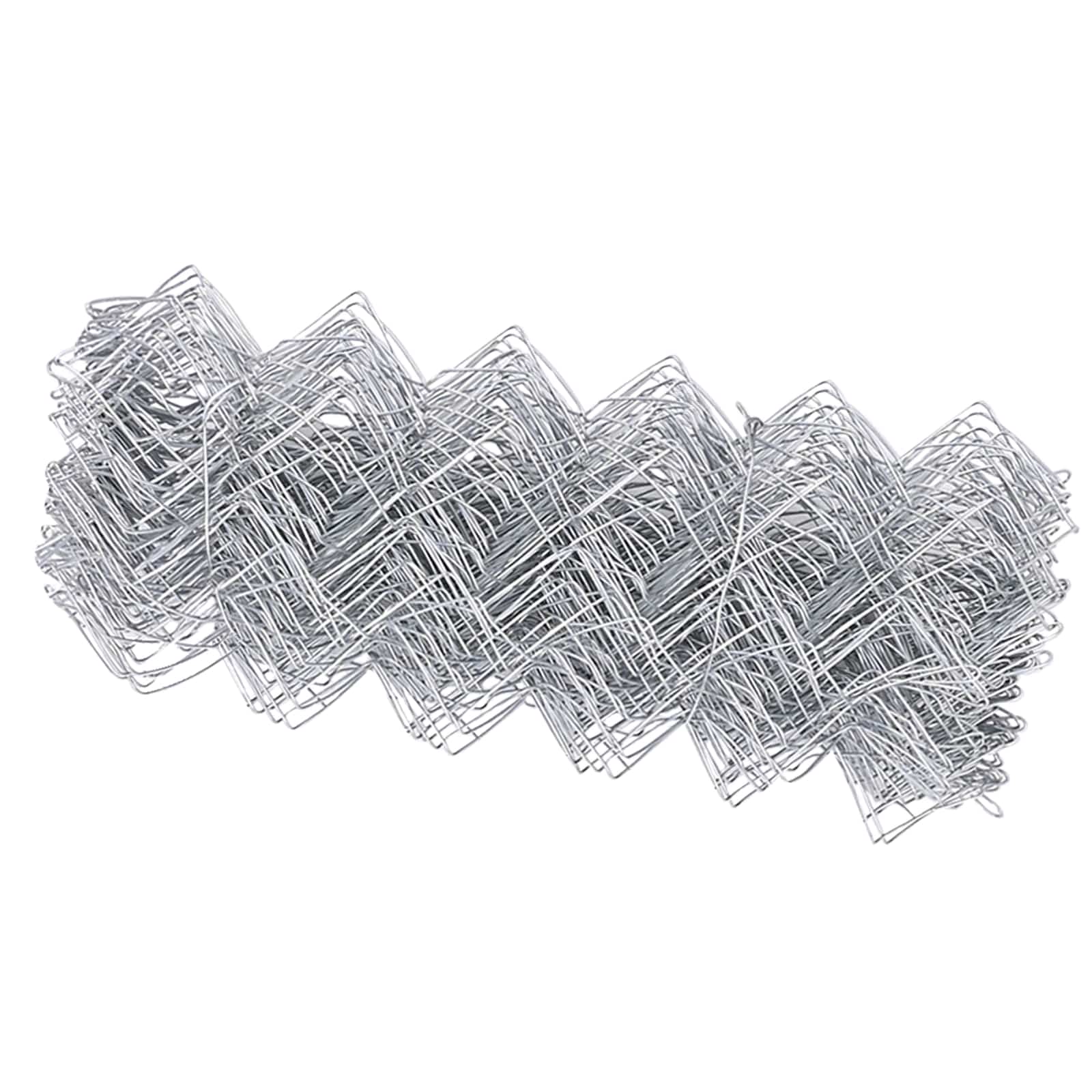 Recinzione a rete metallica acciaio zincato 100x80 cm argento