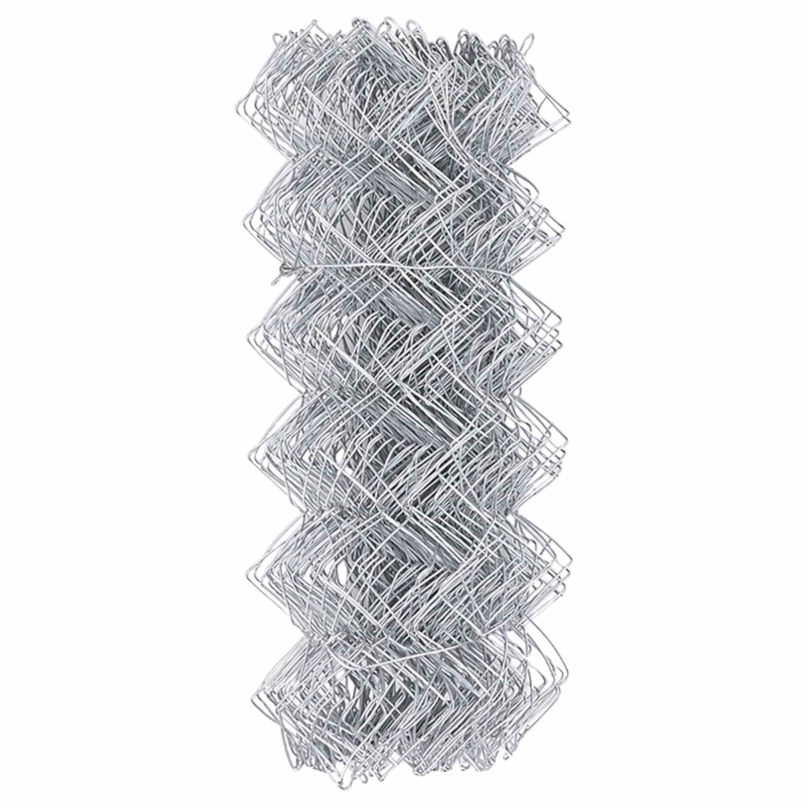 Recinzione a rete metallica acciaio zincato 100x80 cm argento