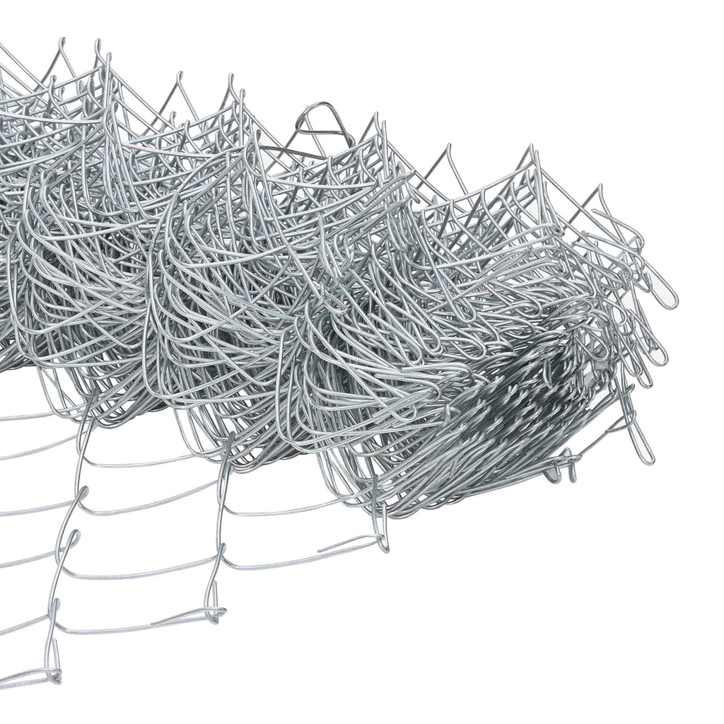 Recinzione a rete metallica Argento acciaio zincato 250 x 40 cm