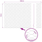 Recinzione Esagonale Verde PVC 0,5 x 10 m