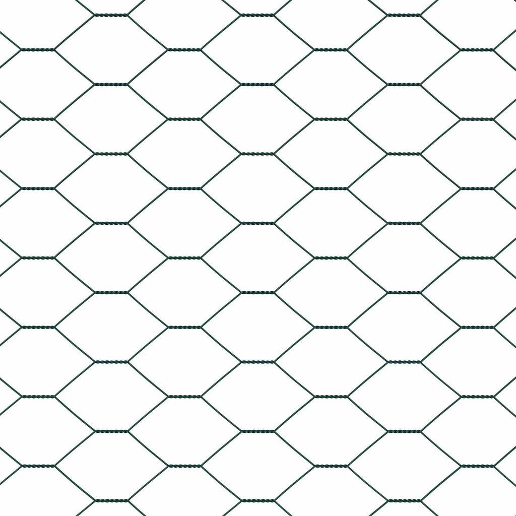 Recinzione Esagonale Verde PVC 0,5 x 10 m