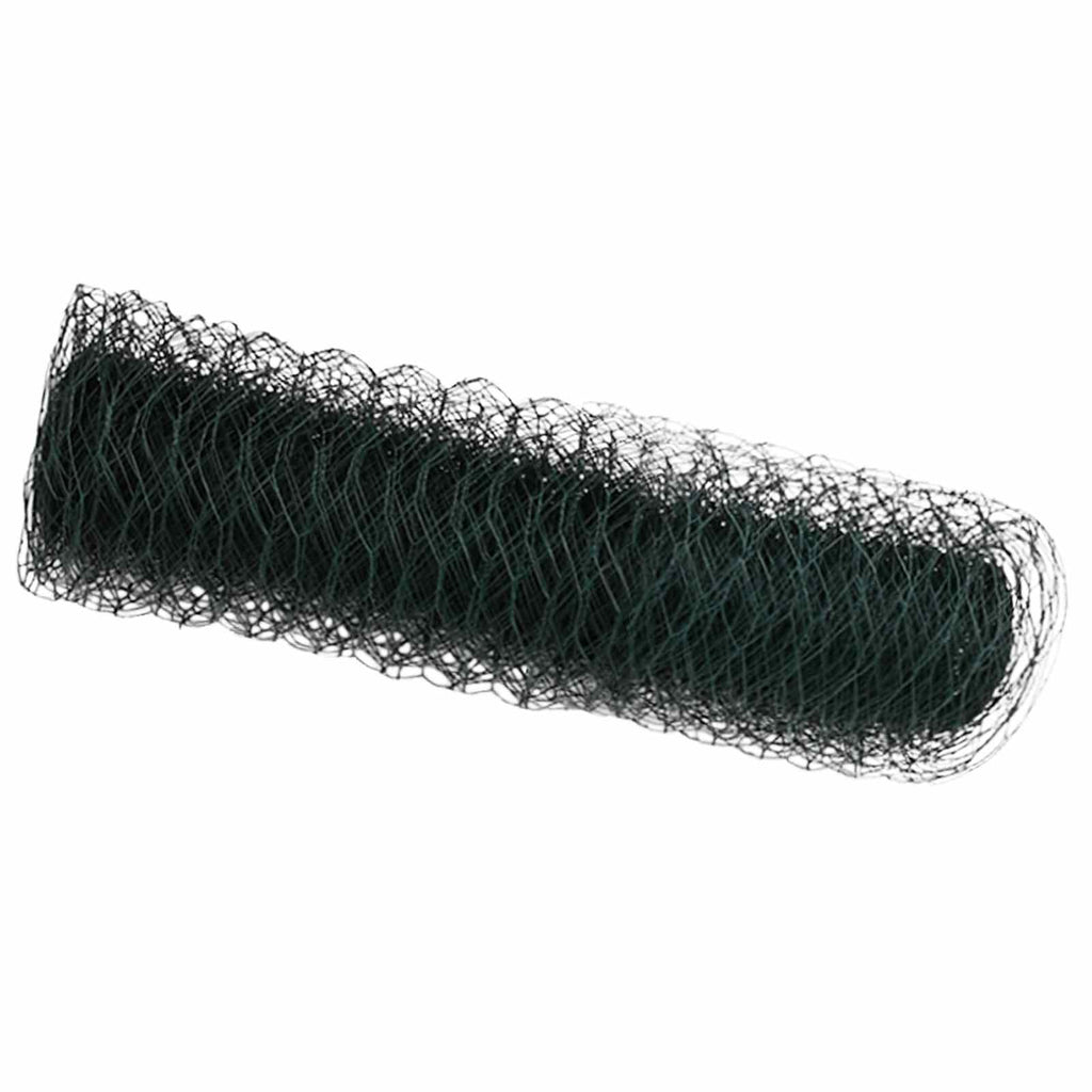 Recinzione Esagonale Verde PVC 0,5 x 10 m
