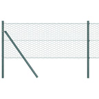 Recinzione Esagonale Verde PVC 0,6 x 10 m