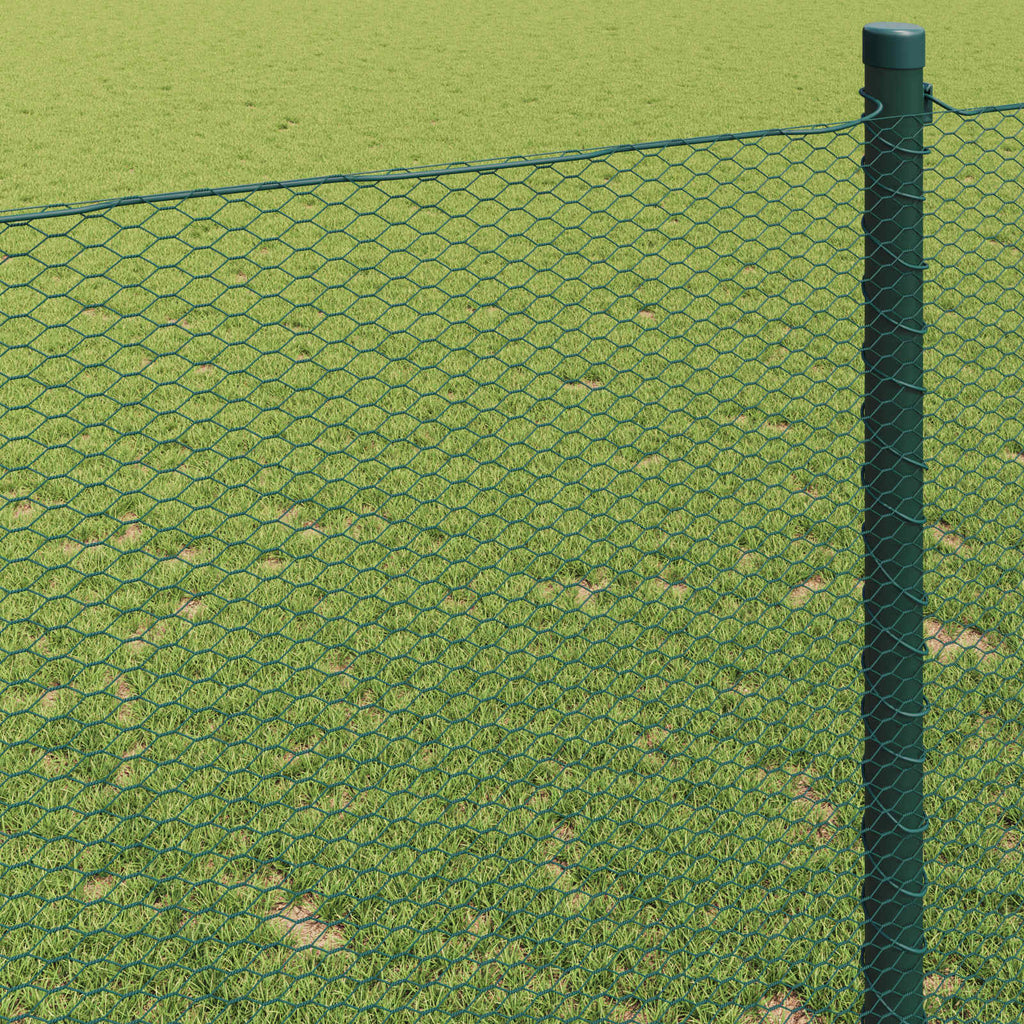 Recinzione Esagonale Verde PVC 1 x 10 m