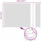 Recinzione Esagonale Verde PVC 1 x 10 m