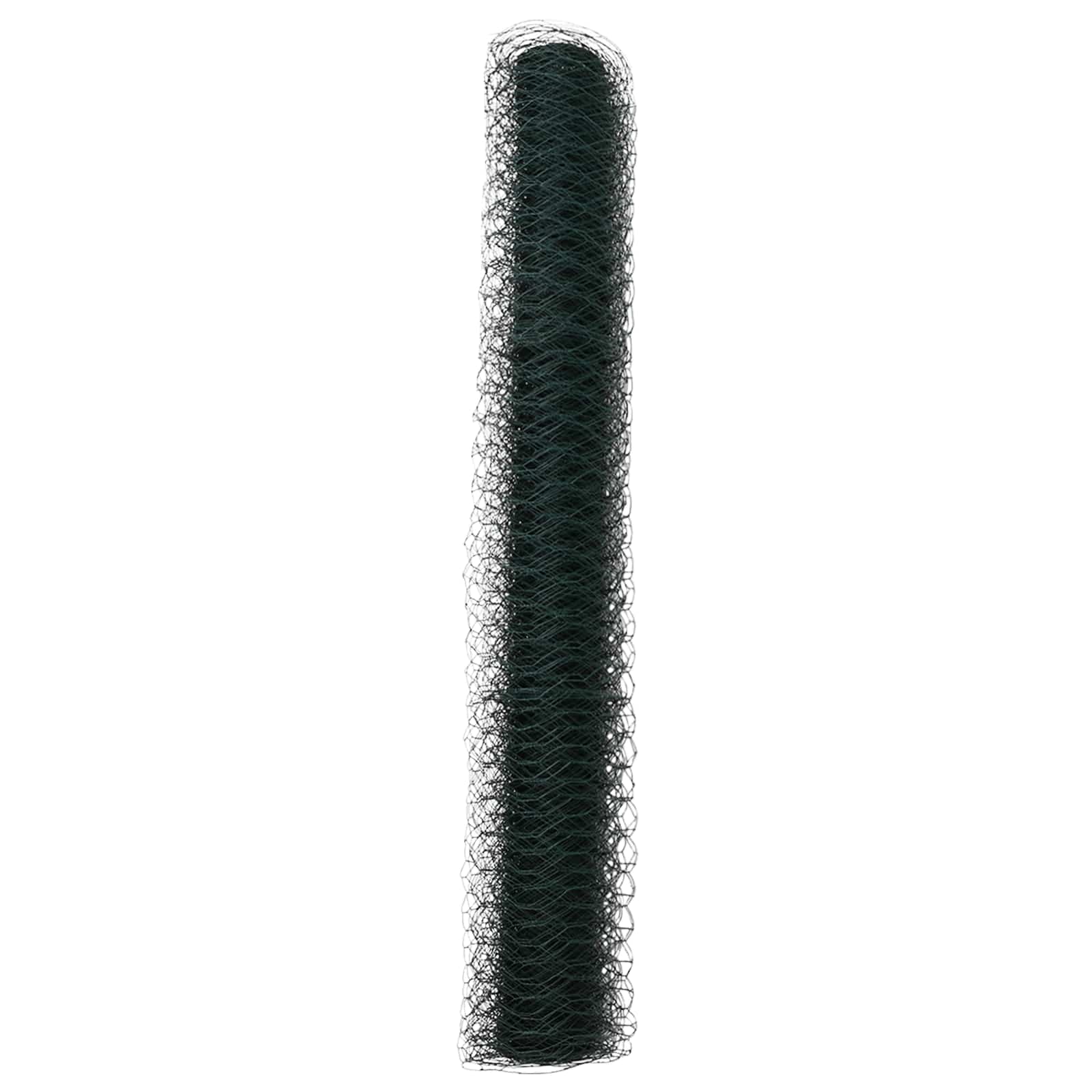 Recinzione Esagonale Verde PVC 10 x 1 m
