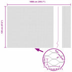 Recinzione Esagonale Verde PVC 1,2 x 10 m