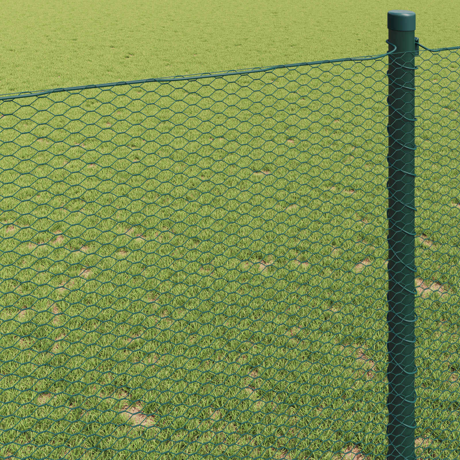 Recinzione Esagonale Verde PVC 1,2 x 10 m