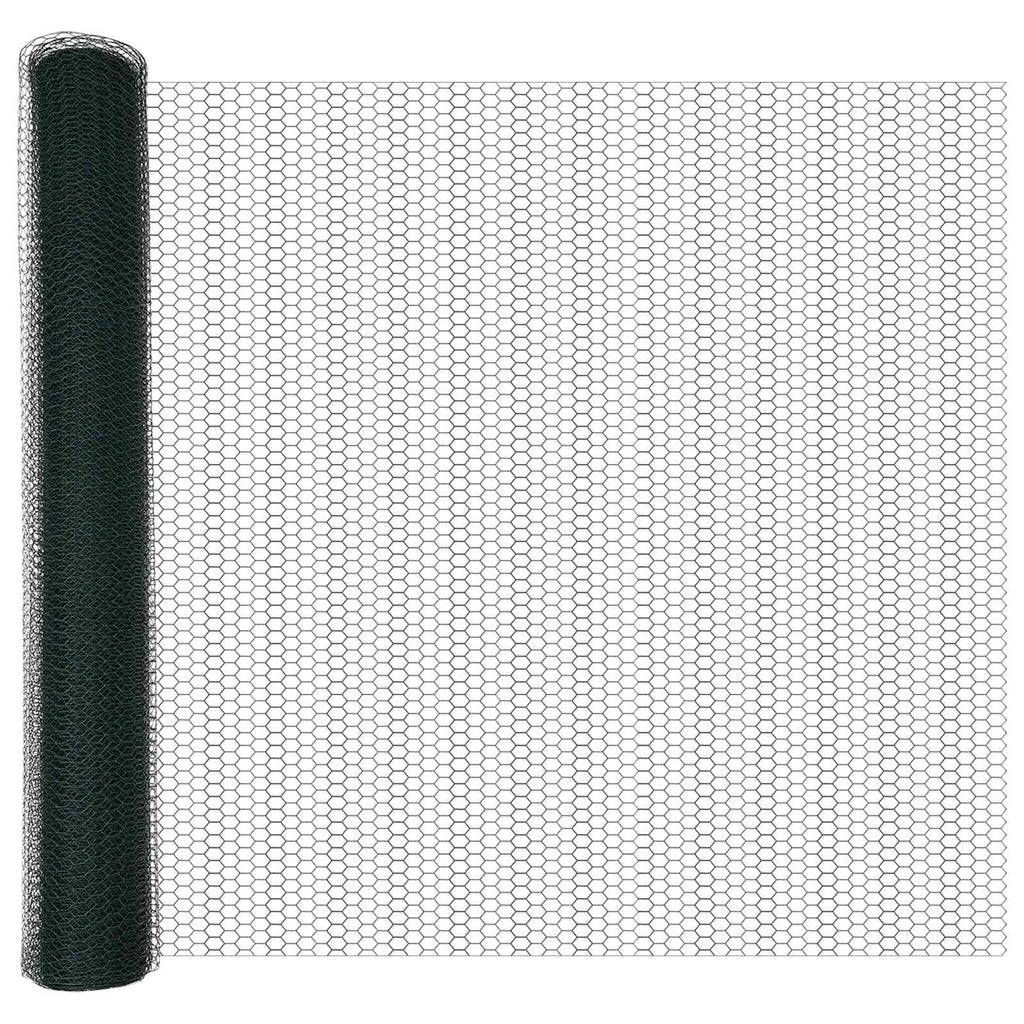 Recinzione Esagonale Verde PVC 1,2 x 10 m