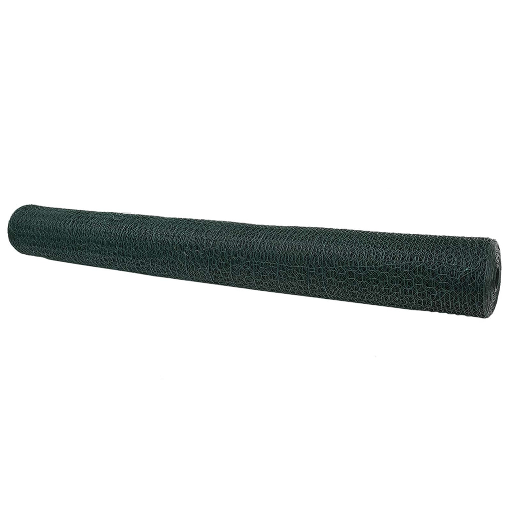 Recinzione Esagonale Verde PVC 1,4 x 10 m