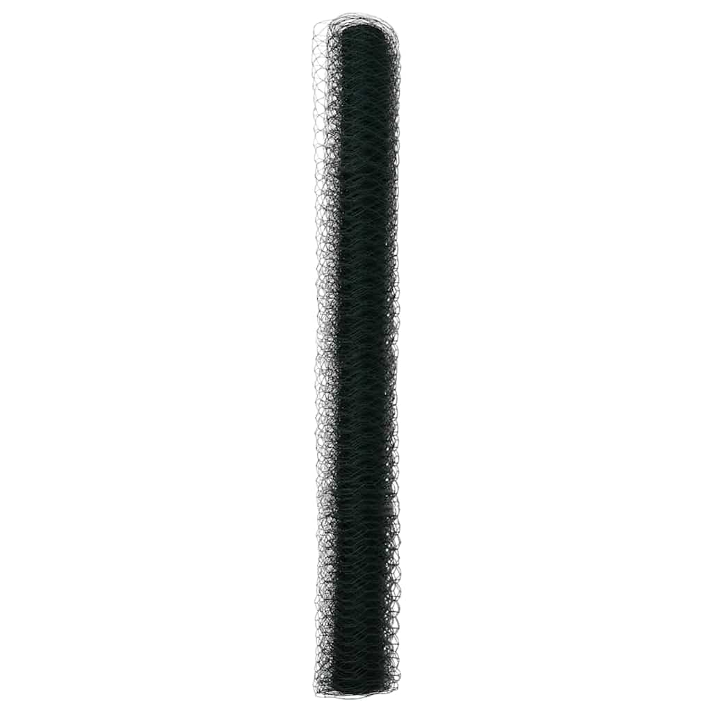 Recinzione Esagonale Verde PVC 1,5 x 10 m