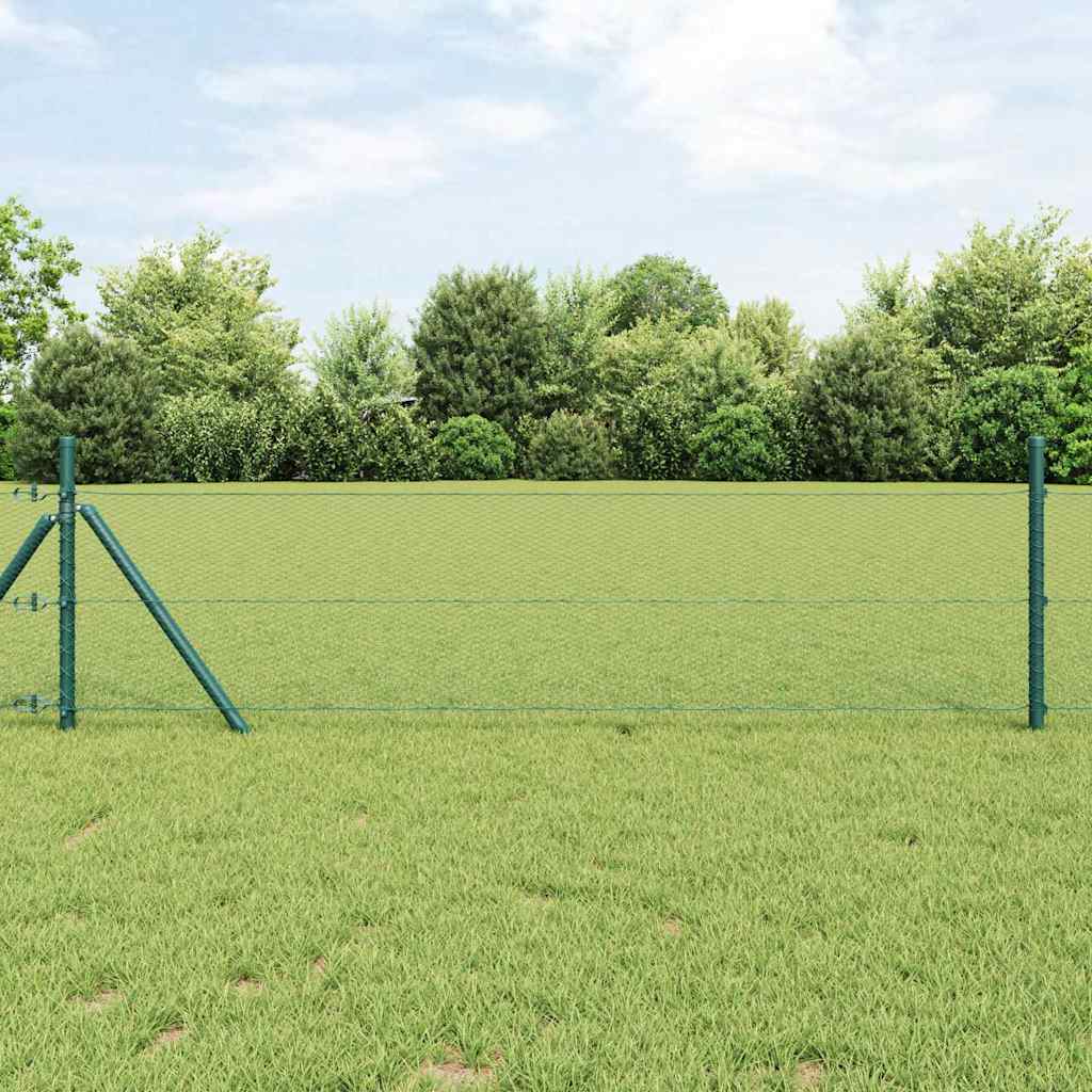 Recinzione Esagonale Verde PVC 0,6 x 25 m