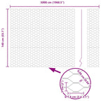 Recinzione Esagonale Verde PVC 1,4 x 50 m