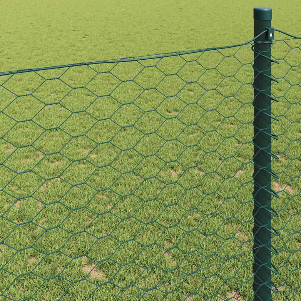 Recinzione Esagonale Verde PVC 1,5 x 50 m