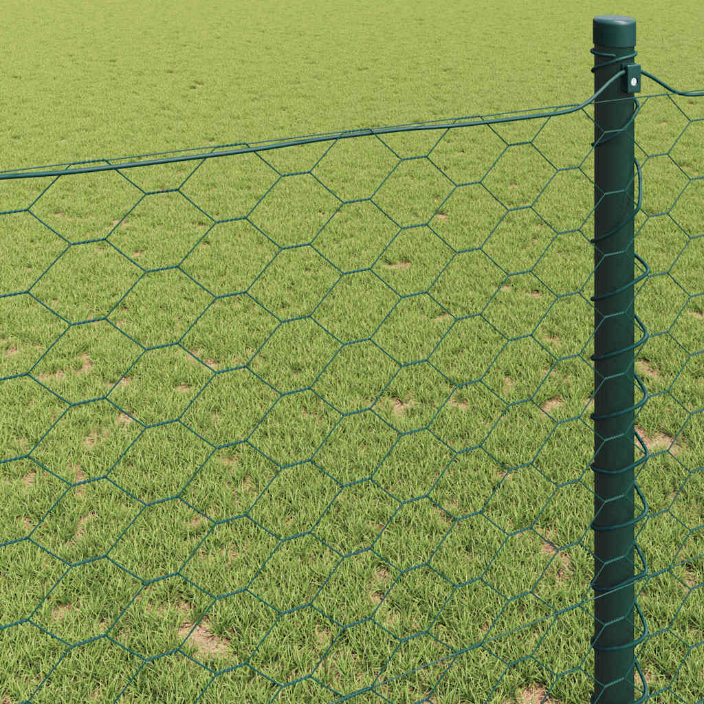 Recinzione Esagonale Verde PVC 0,4 x 100 m