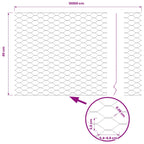 Recinzione Esagonale Verde PVC 0,4 x 100 m