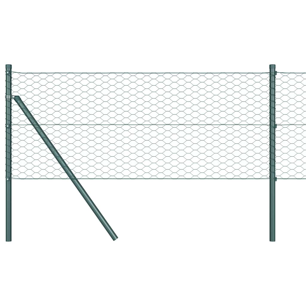 Recinzione Esagonale Verde 0.5 x 100 m Acciaio
