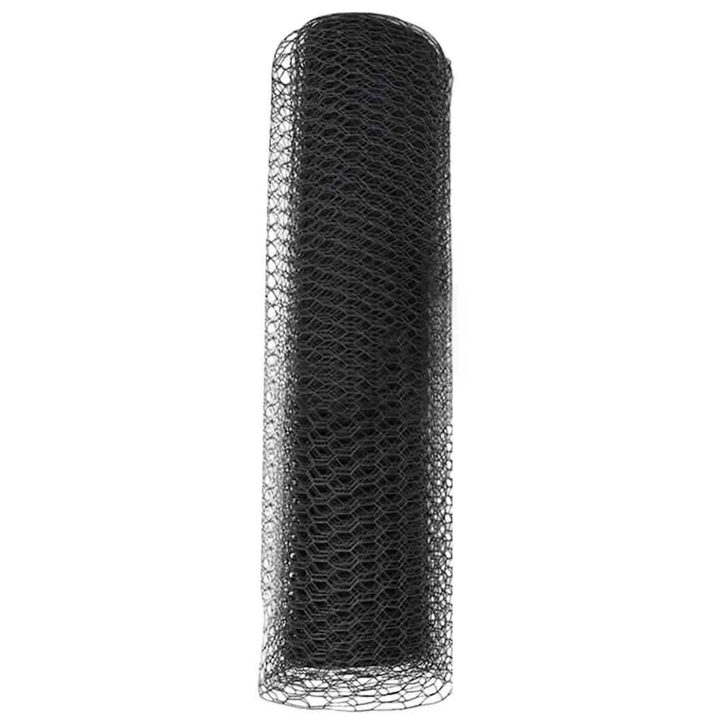 Recinzione Esagonale Grigio PVC 0,4 x 25 m