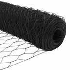 Recinzione Esagonale Grigio PVC 0,4 x 25 m
